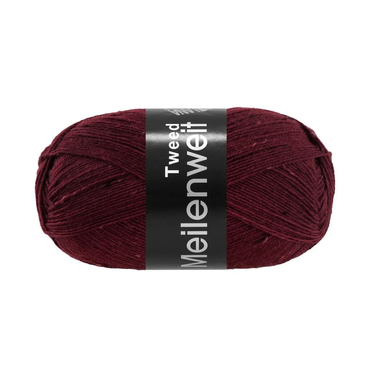 Lana Grossa - Meilenweit 100g Tweed 0179 burgund