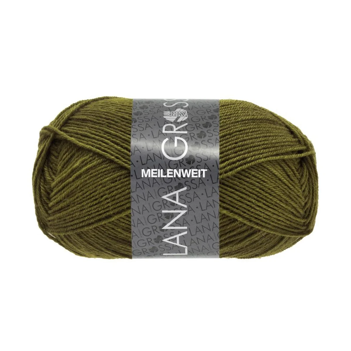 Lana Grossa - Meilenweit 4-fach 50g 1407 olivgrün