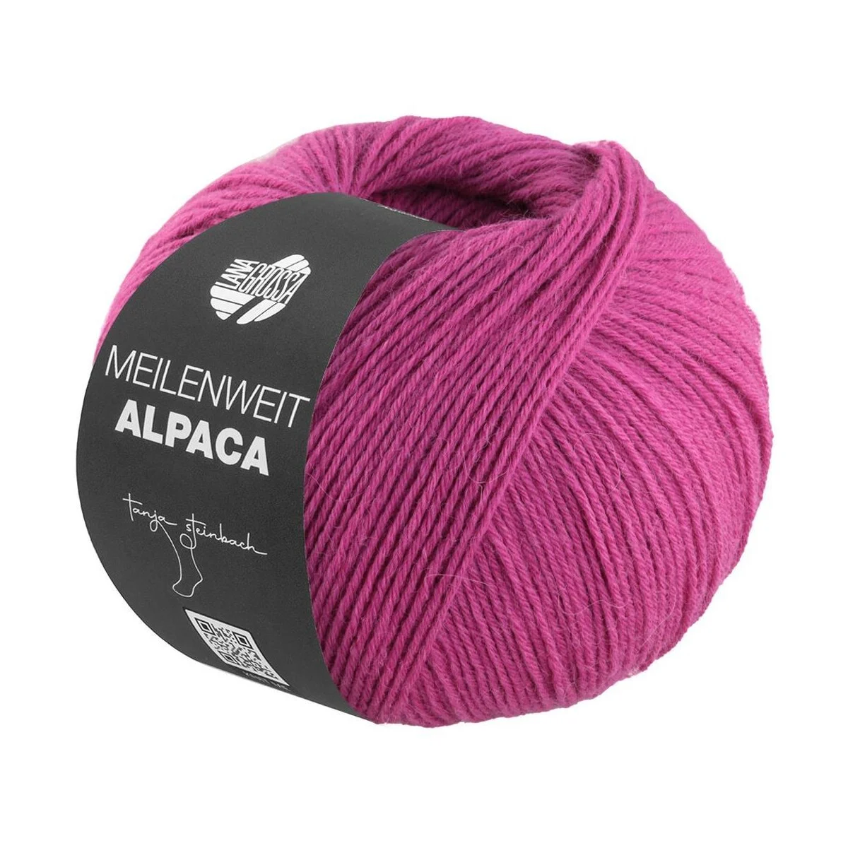 Lana Grossa - Meilenweit 6-fach 150g Alpaca uni 1004 fuchsia