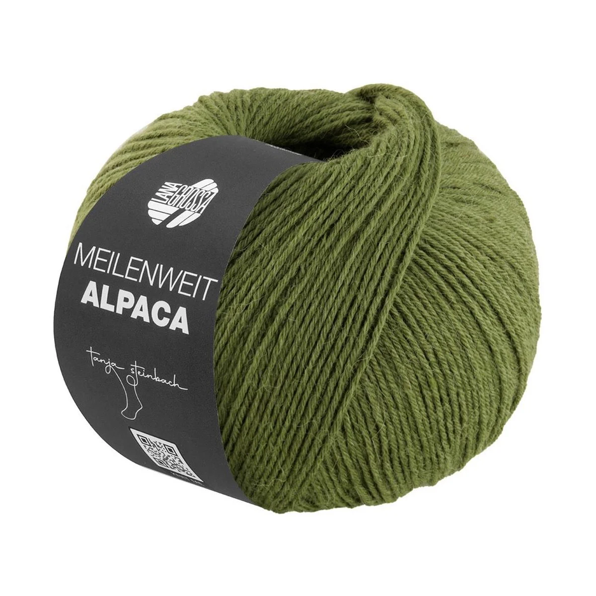 Lana Grossa - Meilenweit 6-fach 150g Alpaca uni 1019 waldgrün