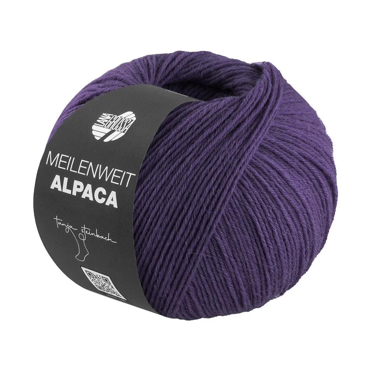 Lana Grossa - Meilenweit 6-fach 150g Alpaca uni 1023 aubergine