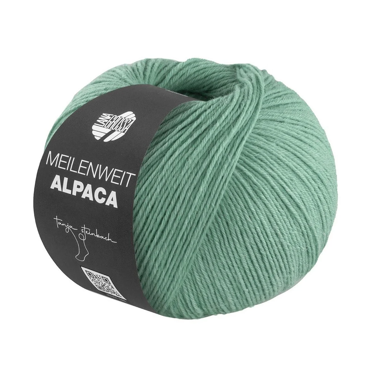 Lana Grossa - Meilenweit 6-fach 150g Alpaca uni 1025 salbeigrün
