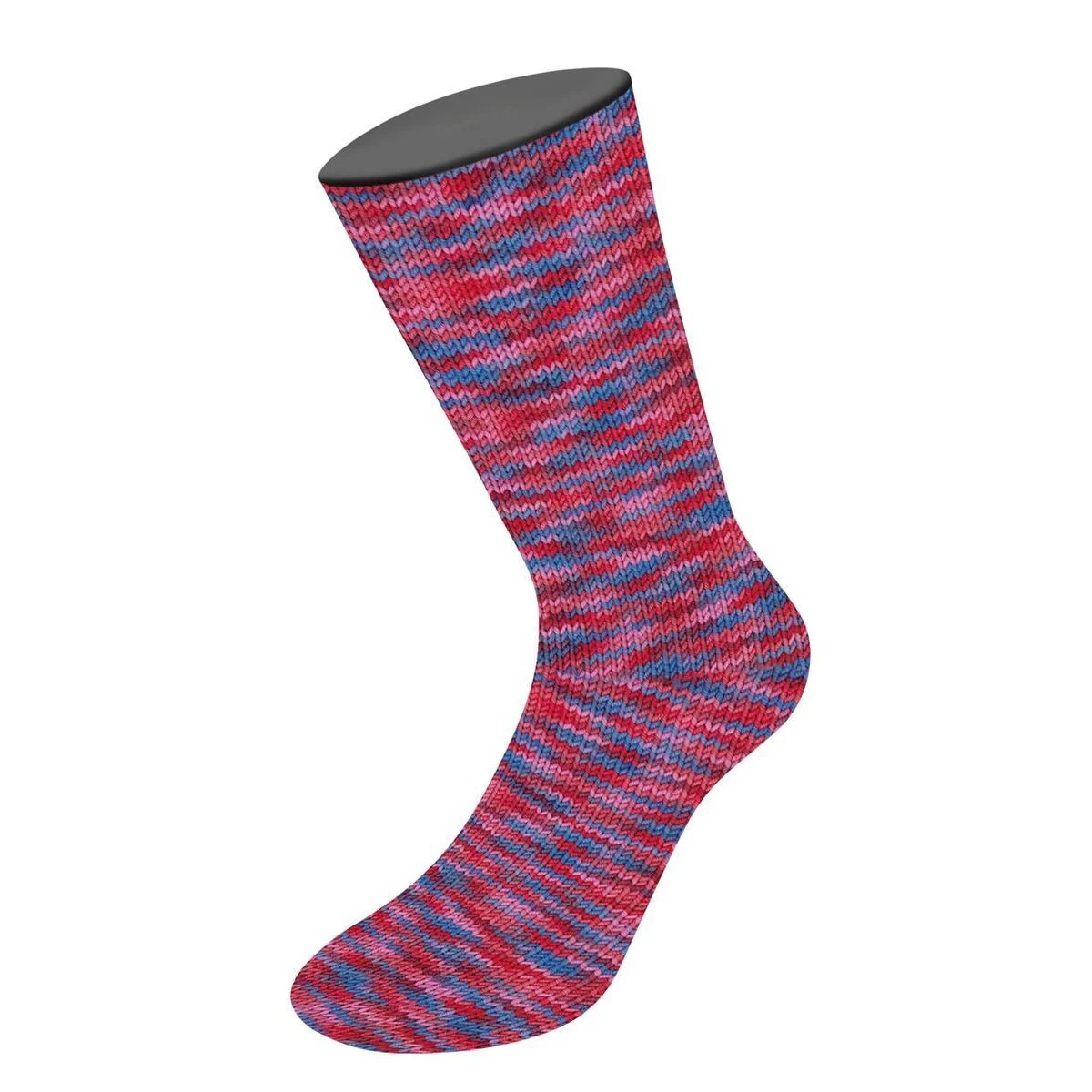Lana Grossa - Meilenweit 6-fach 150g Multi 9663 rosa rot bordeaux blau azur