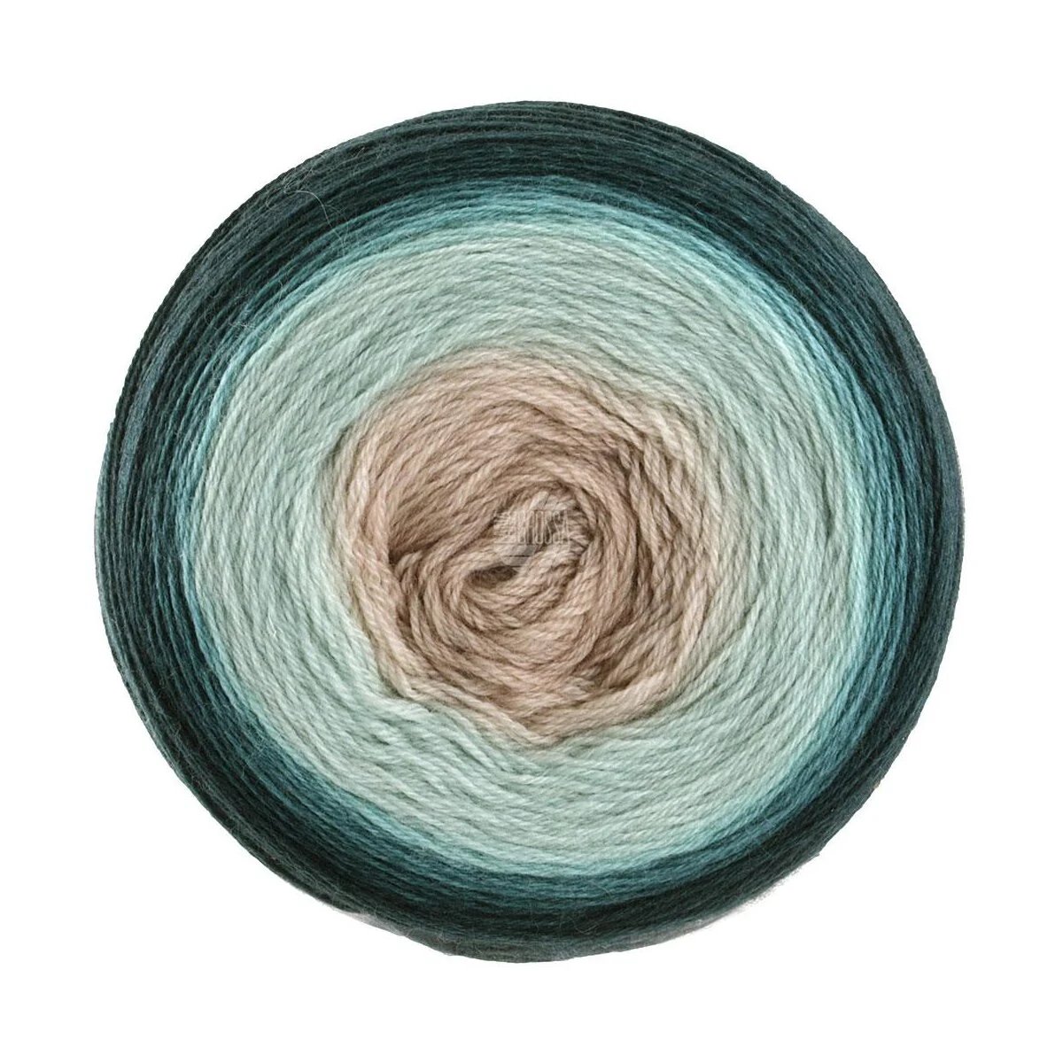 Lana Grossa - Merino Lace Aquarell 0006 graubeige grünbeige graupetrol schlamm