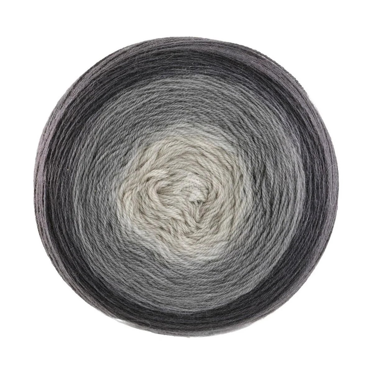 Lana Grossa - Merino Lace Aquarell 0010 grege taupe schwarzbraun
