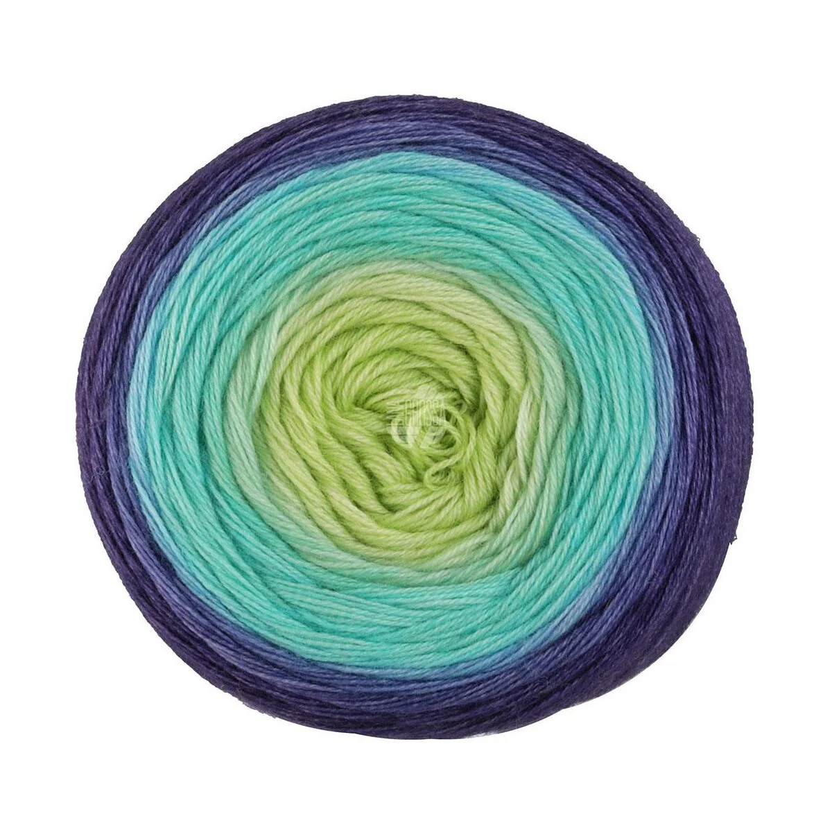 Lana Grossa - Merino Lace Aquarell 0012 limette blassgelb türkis petrol