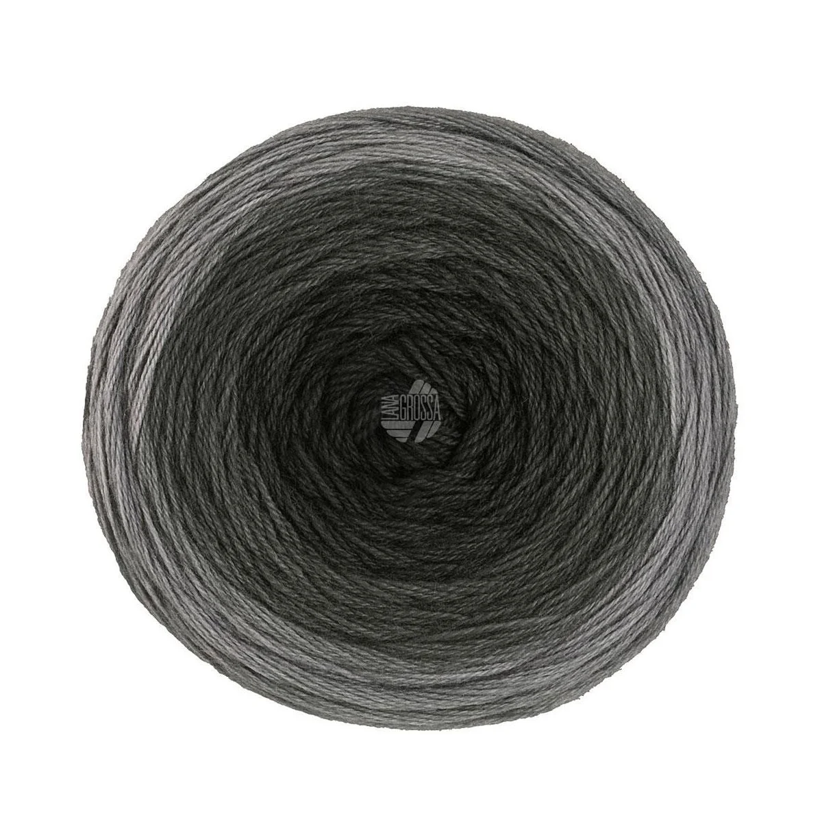 Lana Grossa - Merino Lace Aquarell 0401 dunkelgrau mittelgrau anthrazit