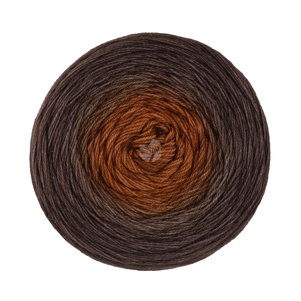 Lana Grossa - Merino Lace Aquarell 0402 nougat schoko graubraun
