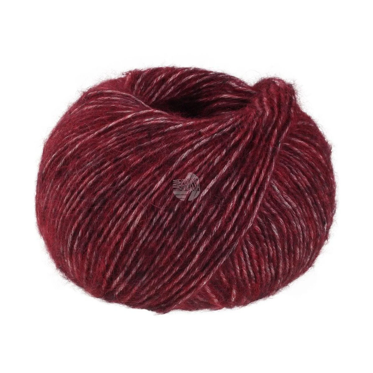Lana Grossa - Natural Alpaca Pelo 0030 burgund meliert