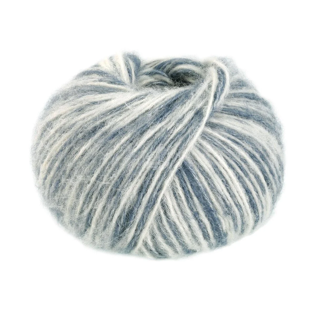 Lana Grossa - Natural Alpaca Pelo Color 0204 rohweiß graublau