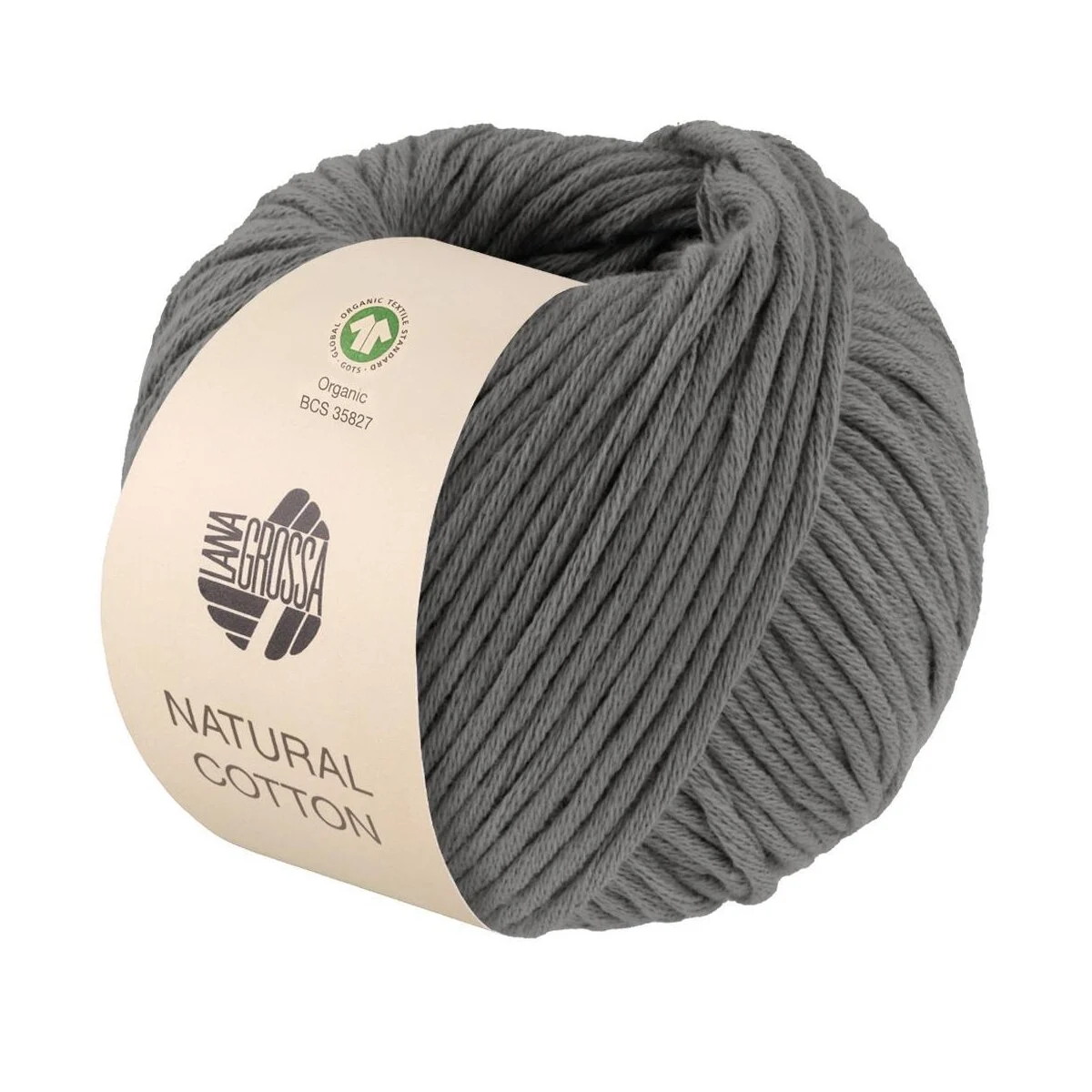 Lana Grossa - Natural Cotton GOTS 0021 dunkelgrau