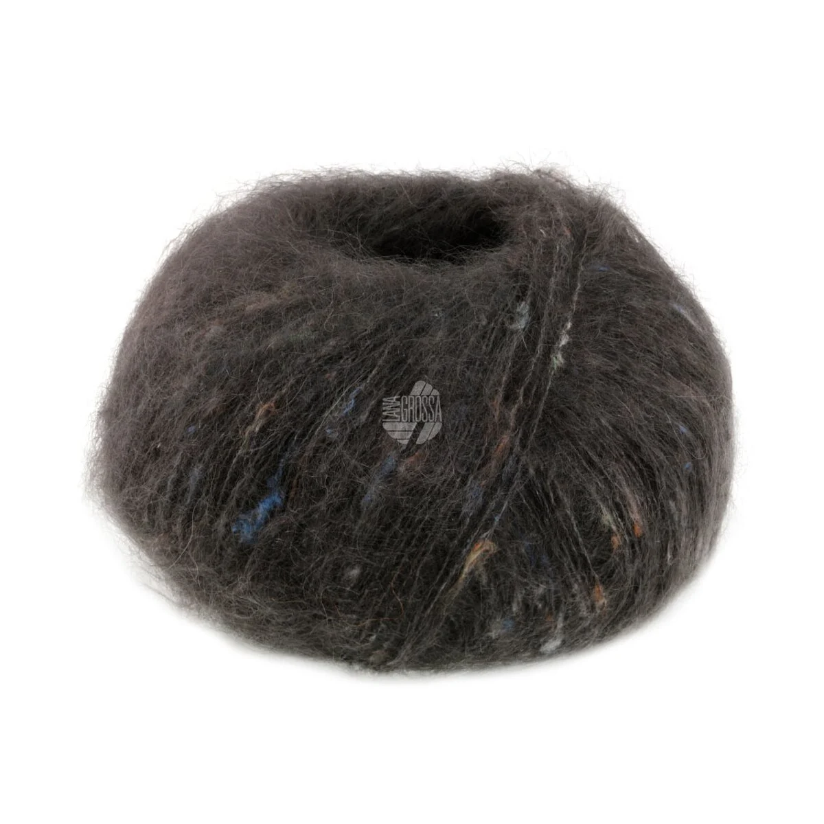 Lana Grossa - Natural Superkid Tweed 0624 dunkelgrau