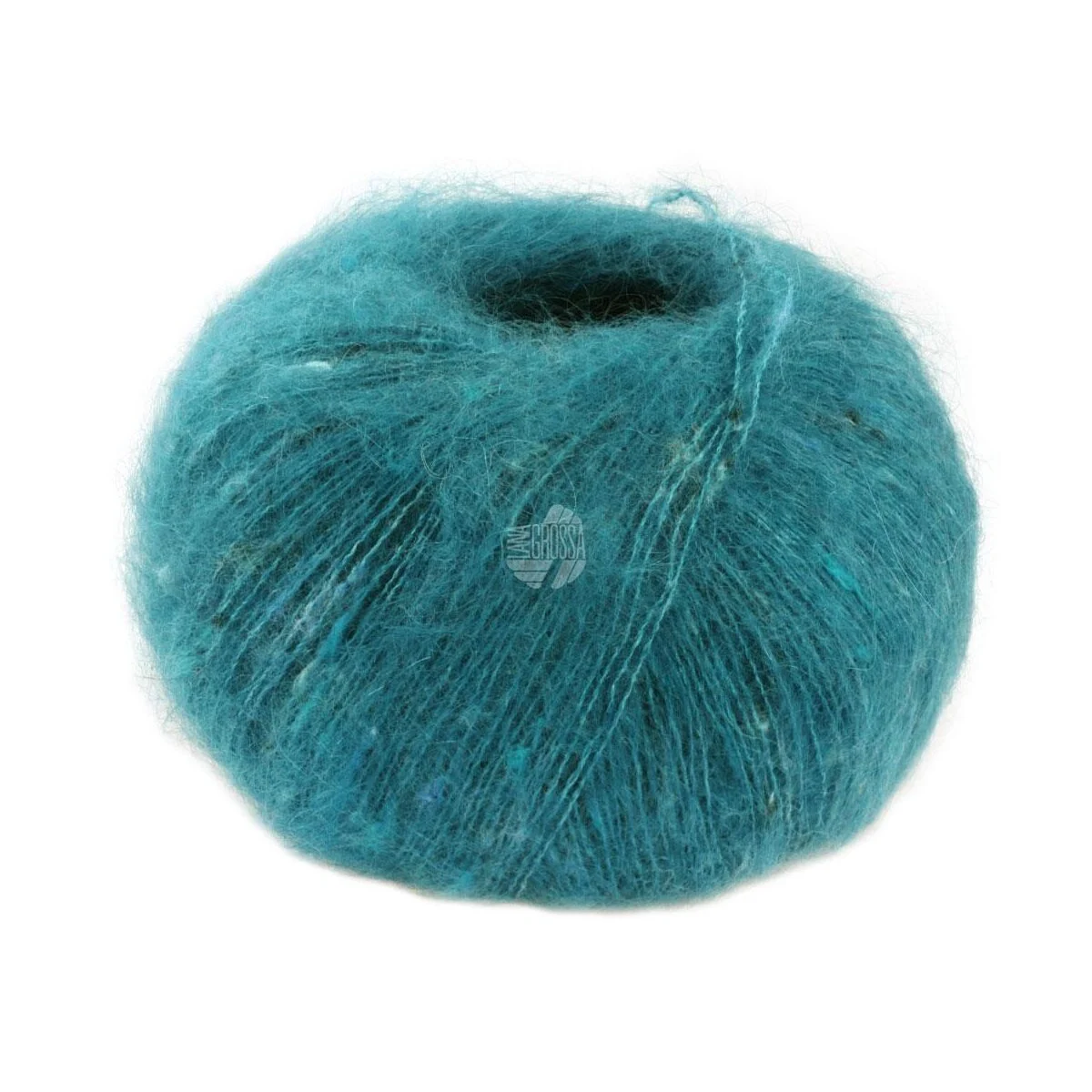 Lana Grossa - Natural Superkid Tweed 0631 türkis