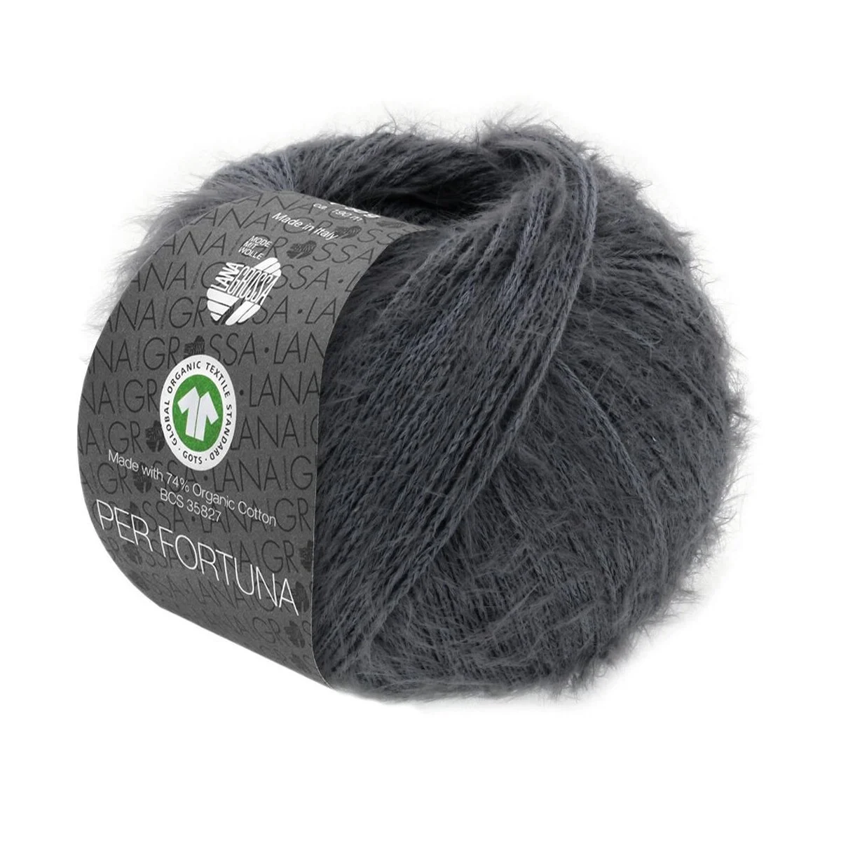 Lana Grossa - Per Fortuna GOTS 0060 dunkelgrau