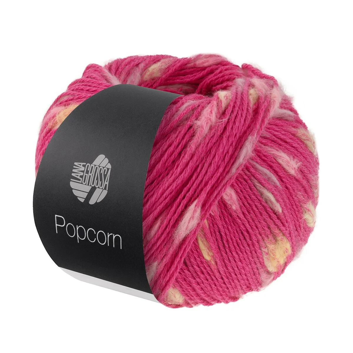 Lana Grossa - Popcorn 0003 pink rosa grege gelb