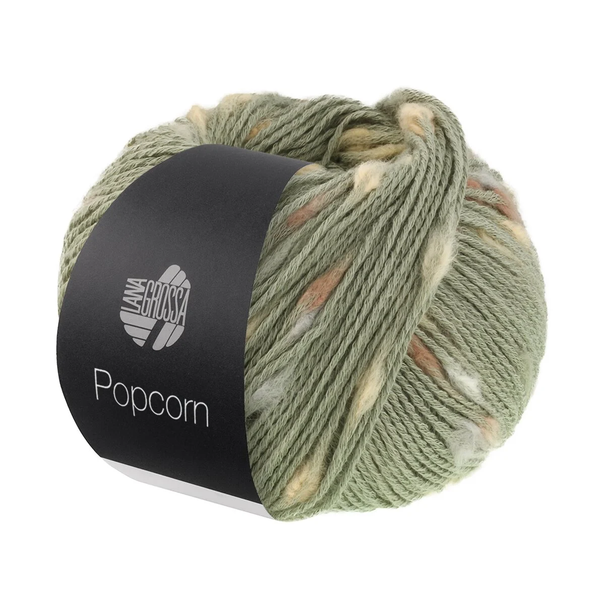 Lana Grossa - Popcorn 0013 resedagrün beige camel nougat