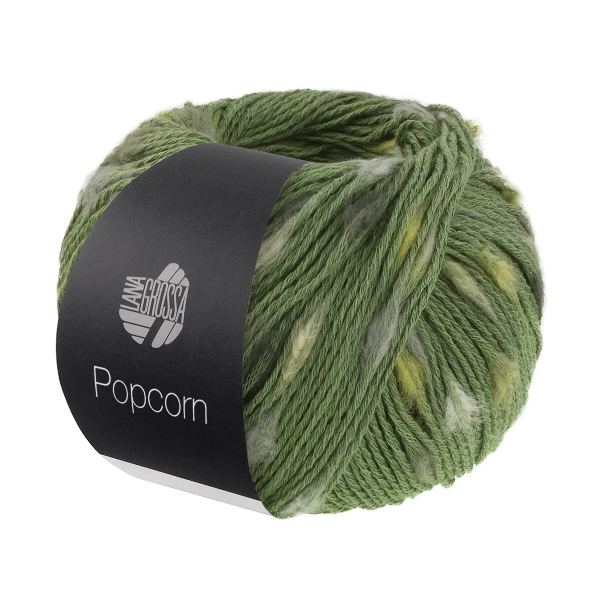 Lana Grossa - Popcorn 0015 grün rohweiß beige pistazie dunkelgrau