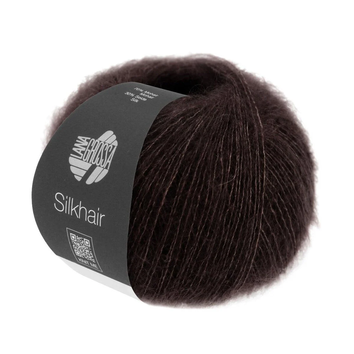 Lana Grossa - Silkhair 0209 schwarzbraun