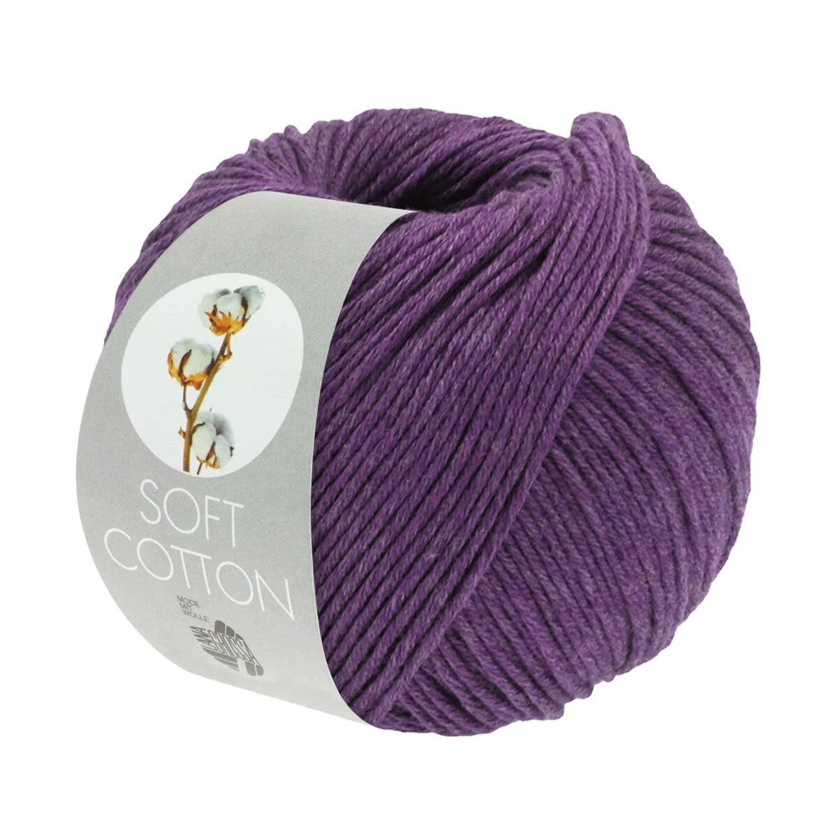 Lana Grossa - Soft Cotton 0053 anthrazitviolett
