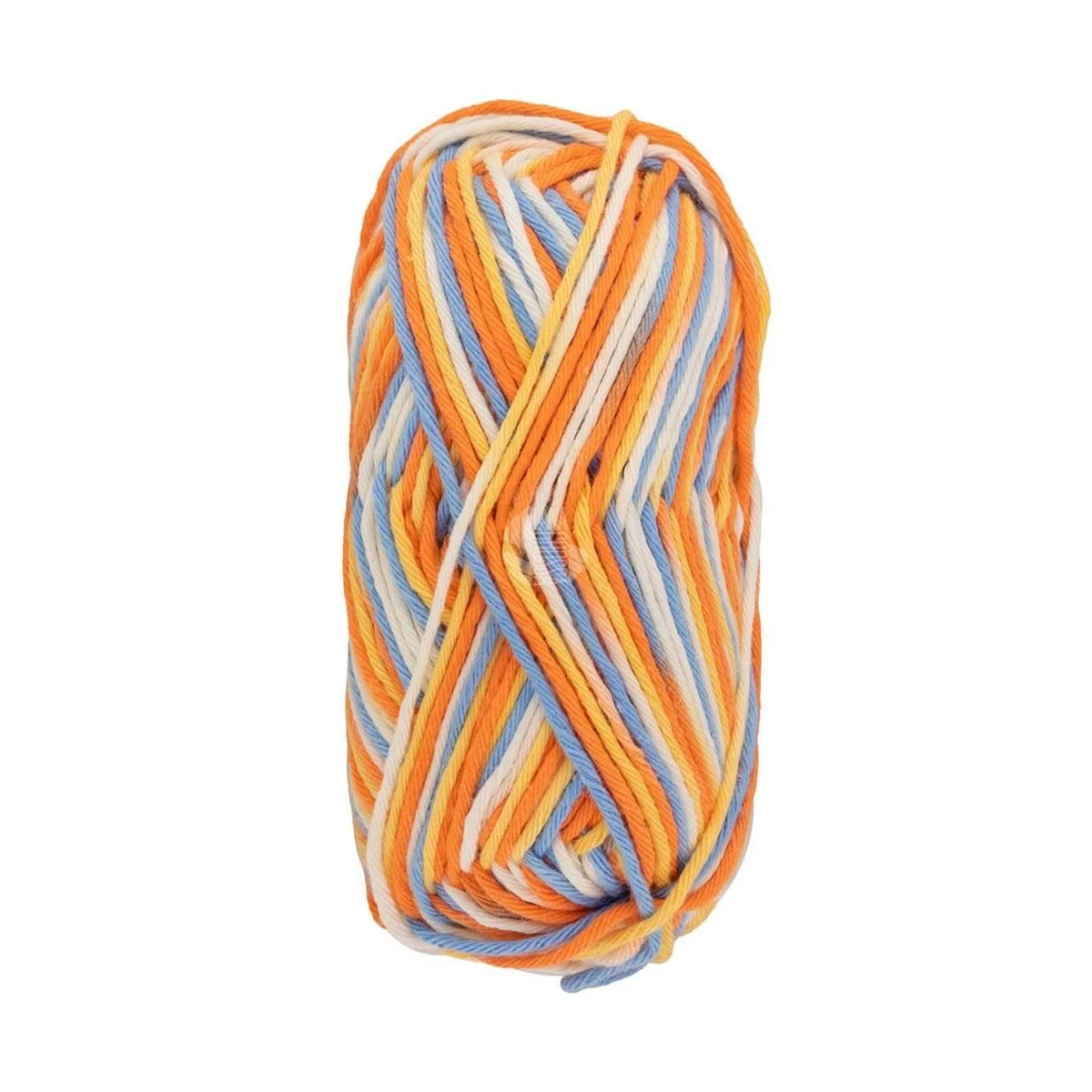 Lana Grossa - Star Print 0359 rohweiß himmelblau gelb orange