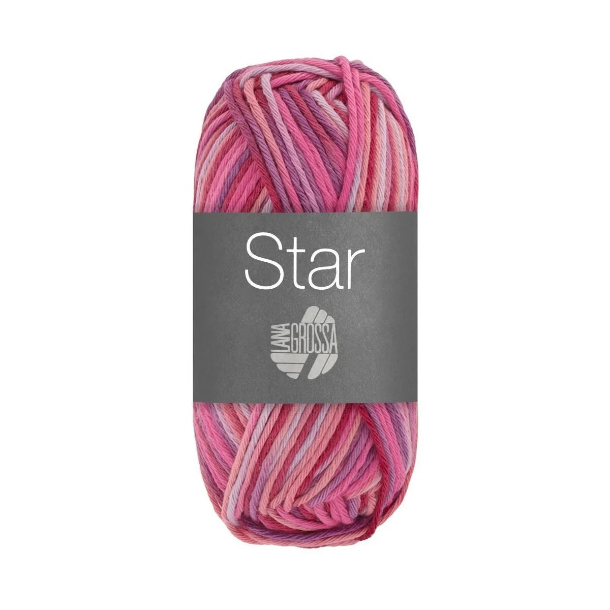 Lana Grossa - Star Print 0367 altrosa pink fliederlila indischrot