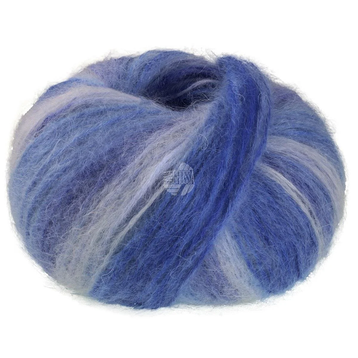 Lana Grossa - Superkid Seta Print 0112 zartblau himmelblau tintenblau saphirblau