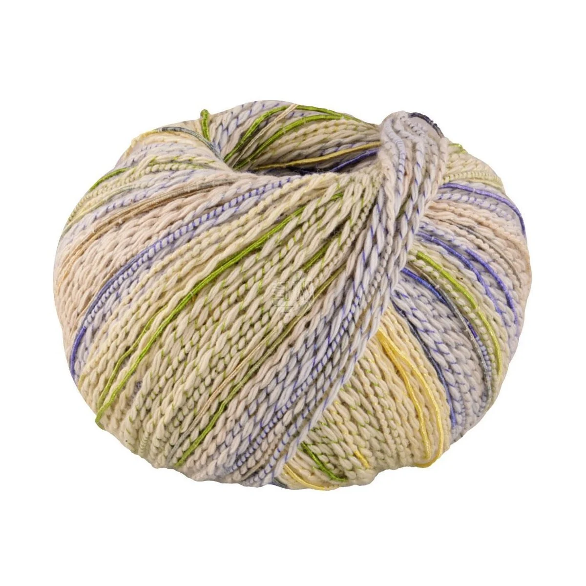 Lana Grossa - Torto 0009 vanille hellgrau blassgelb pistazie blau