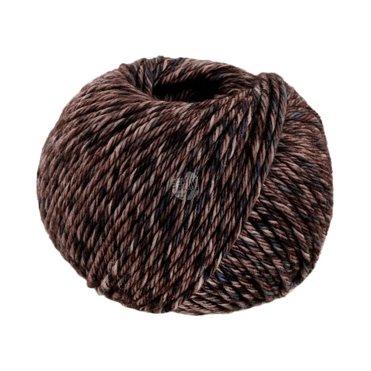 Lana Grossa - Vintage Chunky 0012 graubraun dunkelgrau