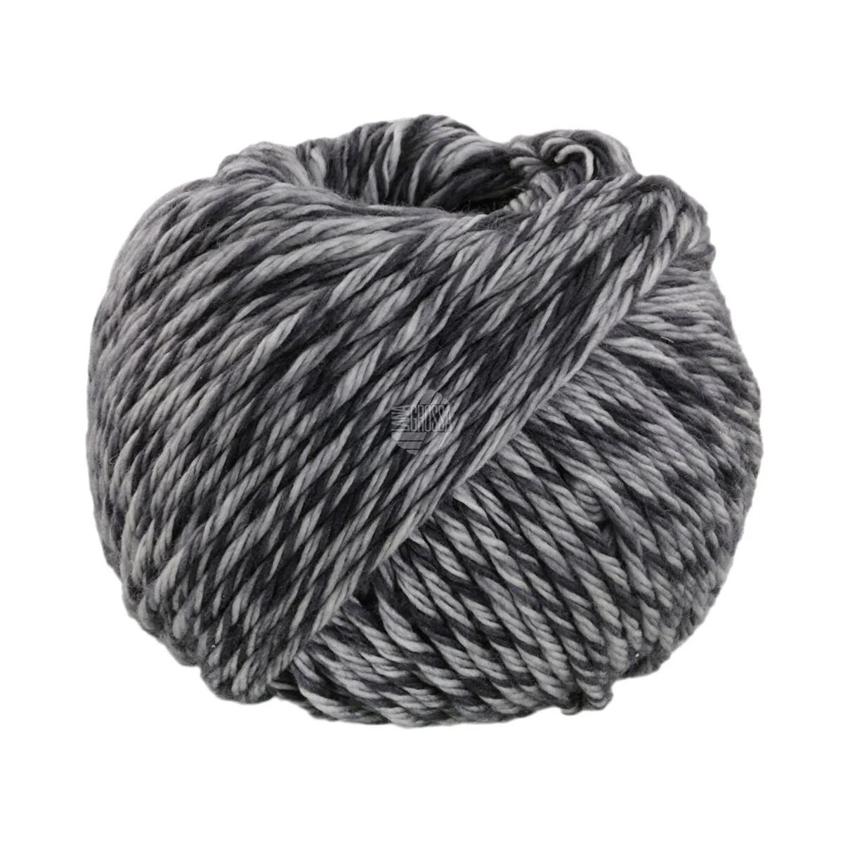 Lana Grossa - Vintage Chunky 0013 hellgrau dunkelgrau