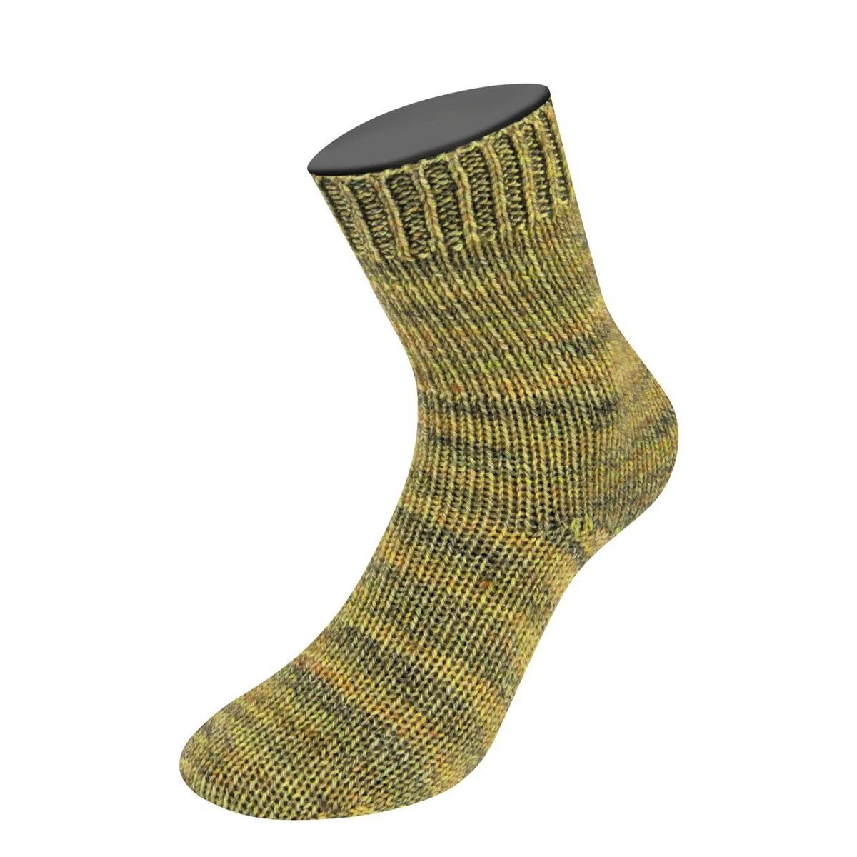 Lana Grossa - Vintage Socks 1001 beige gelbgrün khaki graugrün meliert