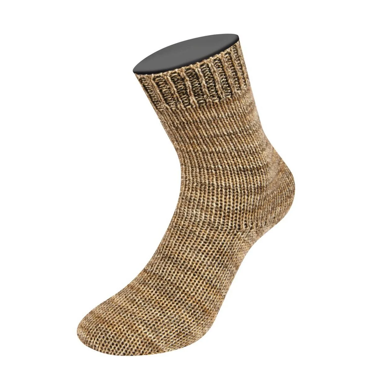 Lana Grossa - Vintage Socks 1007 sandbraun graubeige graubraun meliert