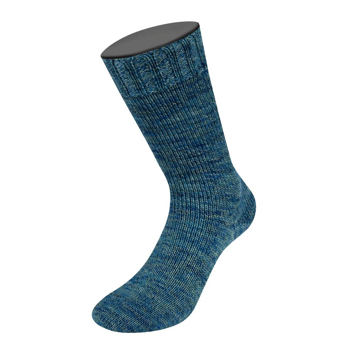 Lana Grossa - Vintage Socks 1014 marine türkis grau nachtblau meliert