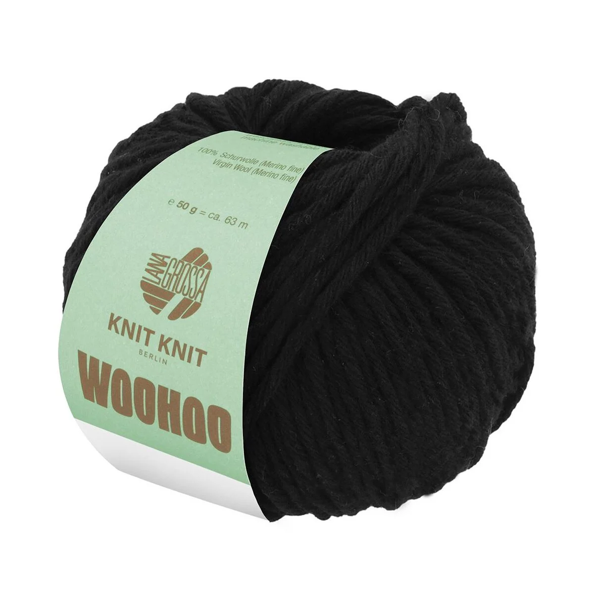 Lana Grossa - Woohoo 50g 0014 schwarz