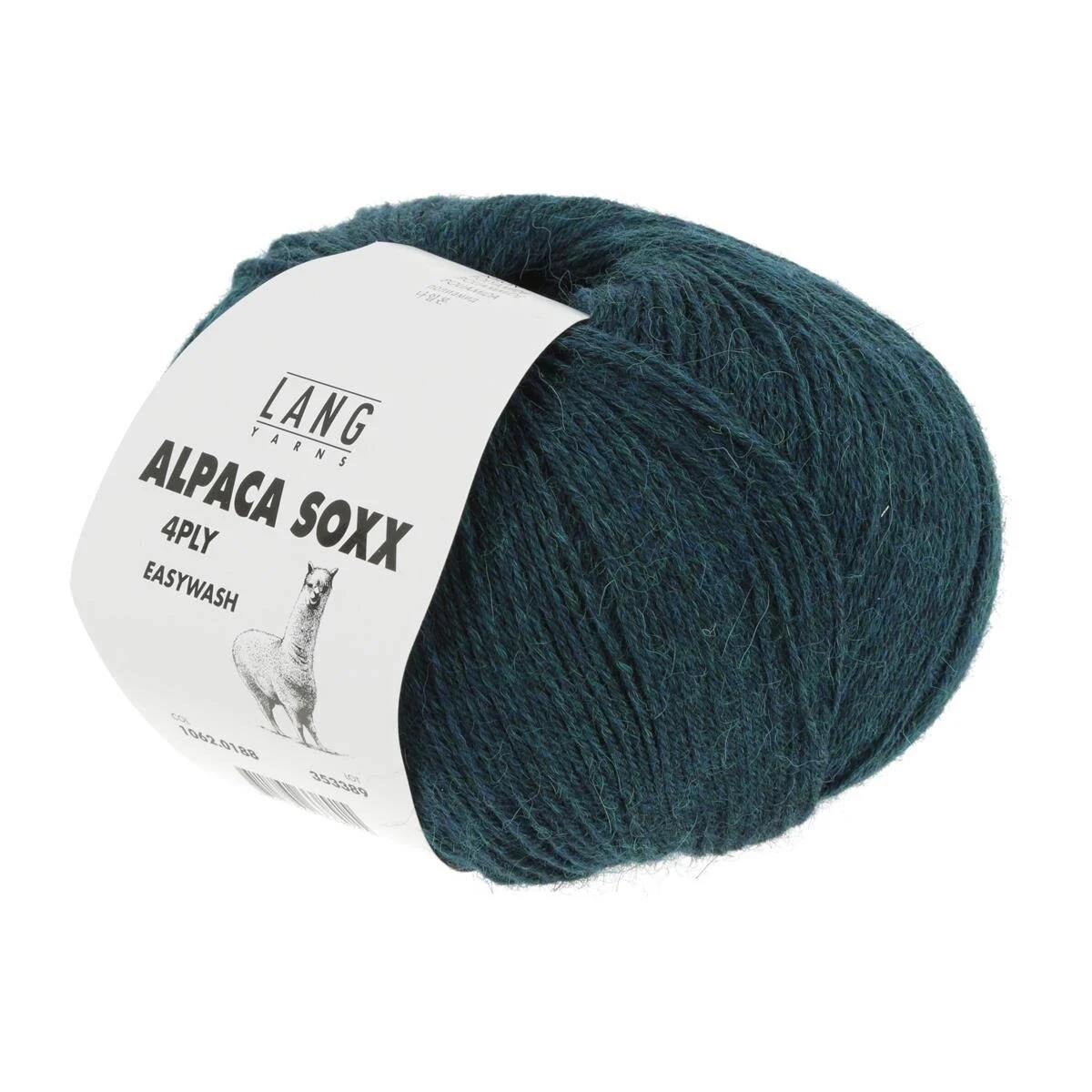 Lang Yarns - Alpaca Soxx 4-fach/4-PLY 0188 petrol dunkel melange