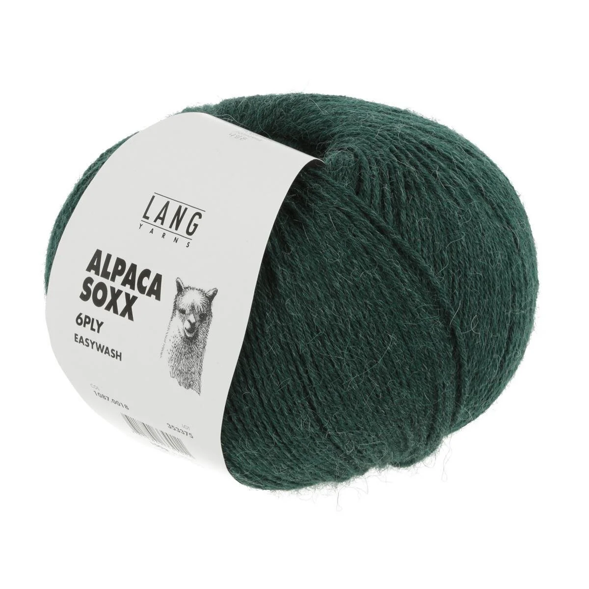 Lang Yarns - Alpaca Soxx 6-fach/6-PLY 0018 flaschengrün melange