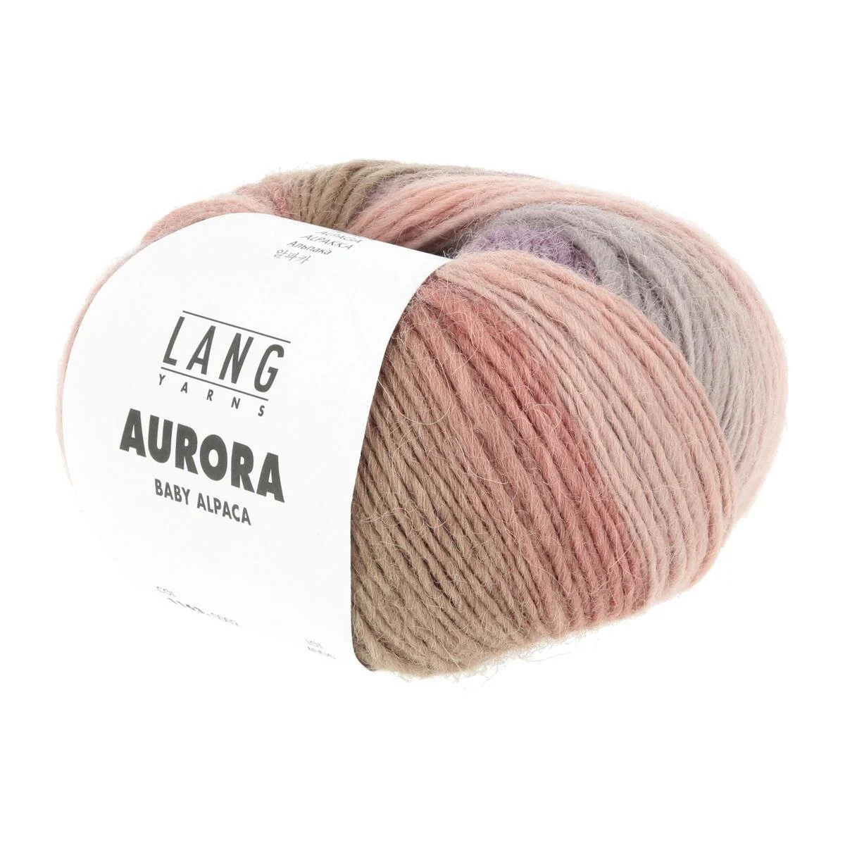 Lang Yarns - Aurora 0002 mint rosenholz blau braun