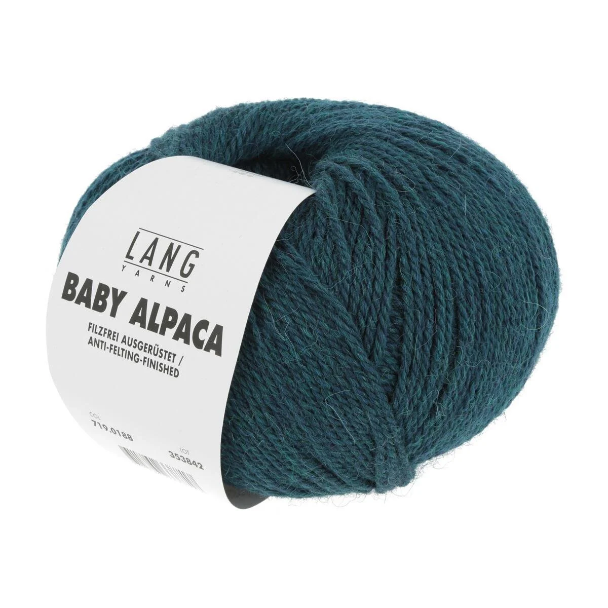 Lang Yarns - Baby Alpaca 0188 petrol dunkel melange