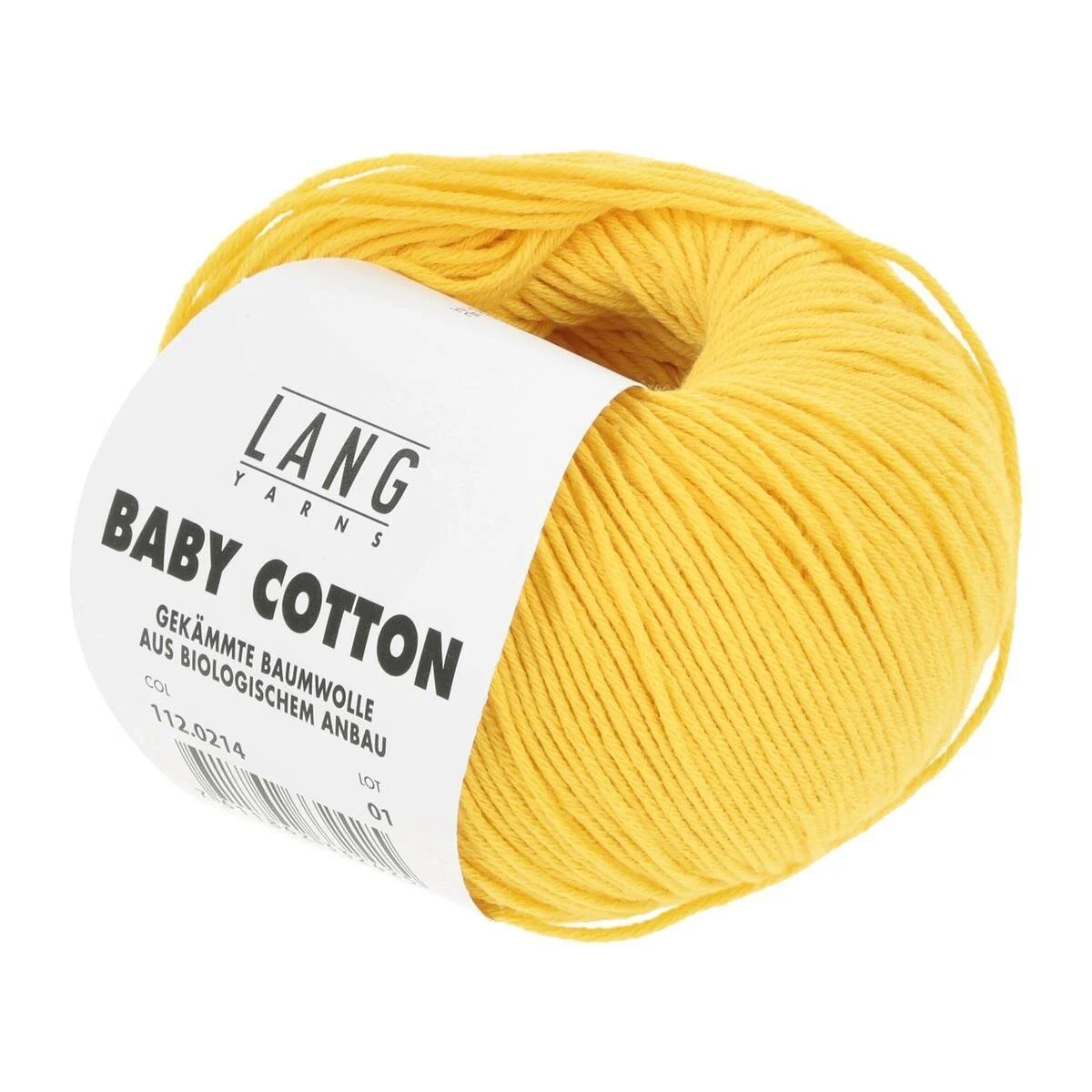 Lang Yarns - Baby Cotton 0214 zitronengelb