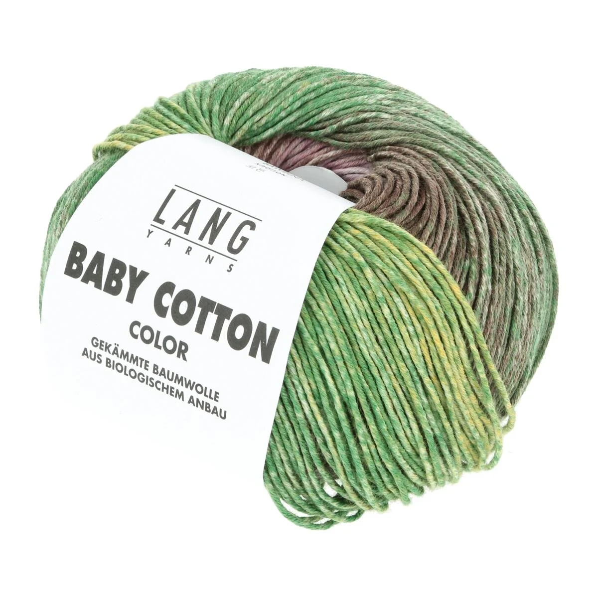 Lang Yarns - Baby Cotton Color 0152 grün gelb braun