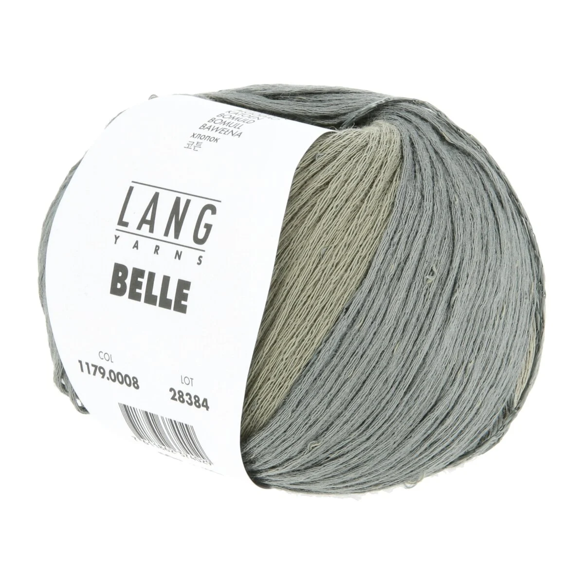 Lang Yarns - Belle 0008 graugrün