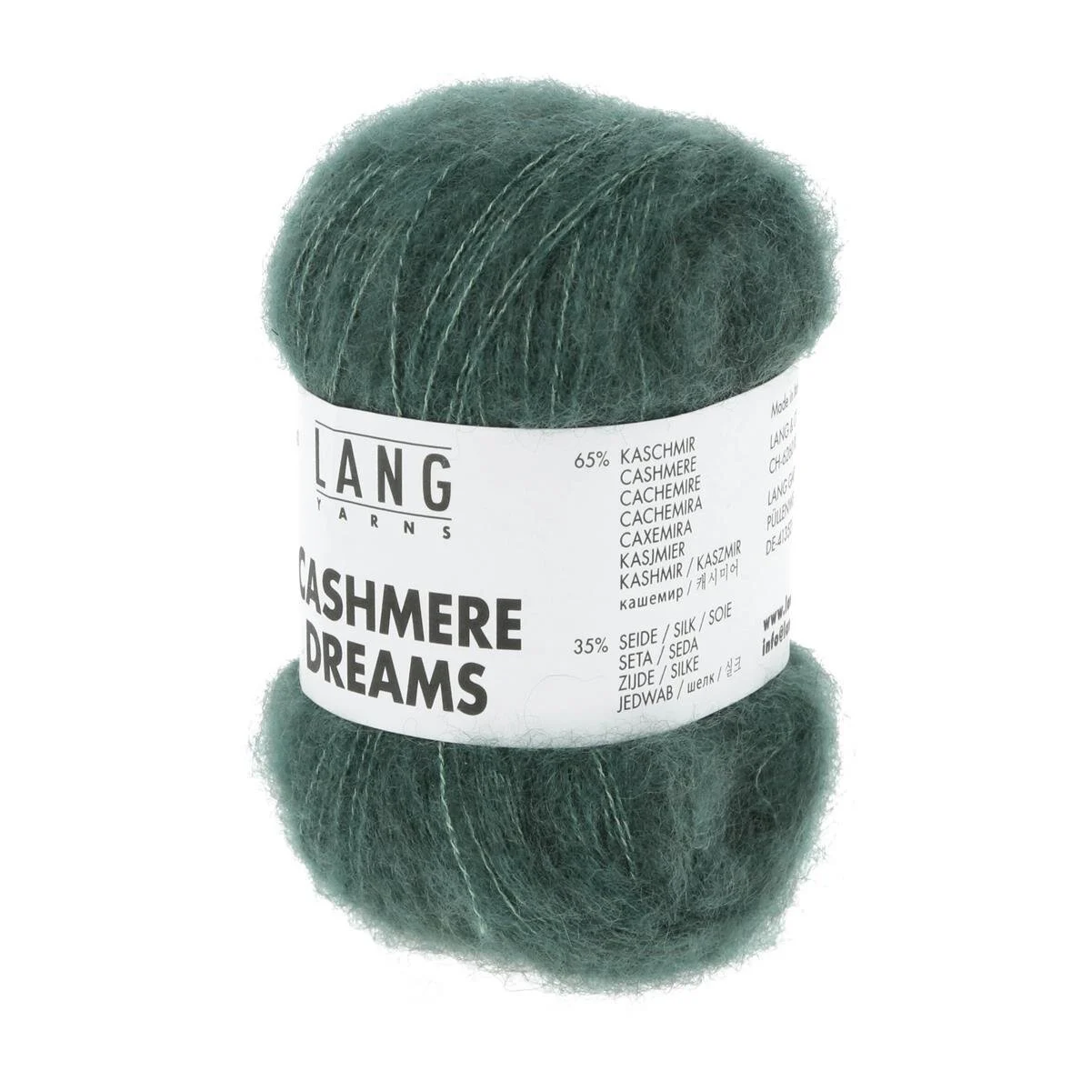Lang Yarns - Cashmere Dreams 0118 flaschengrün