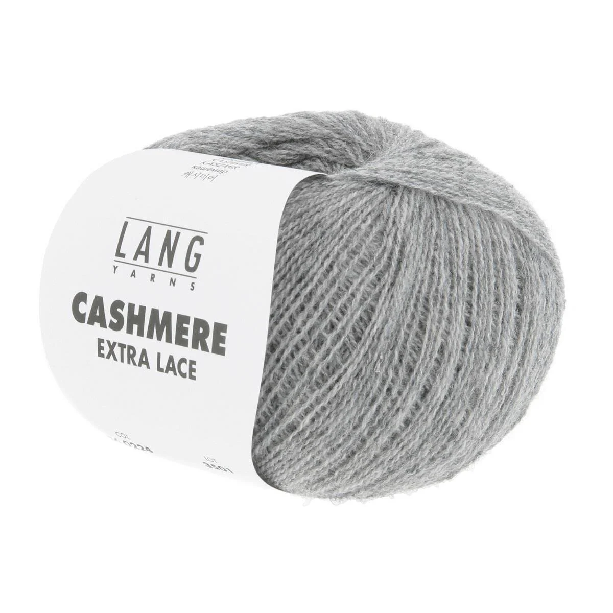 Lang Yarns - Cashmere Extra Lace 0224 grau melange