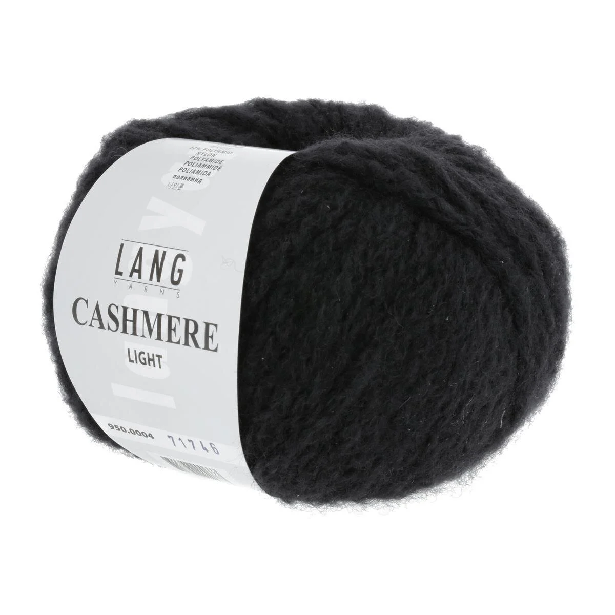 Lang Yarns - Cashmere Light 0004 schwarz