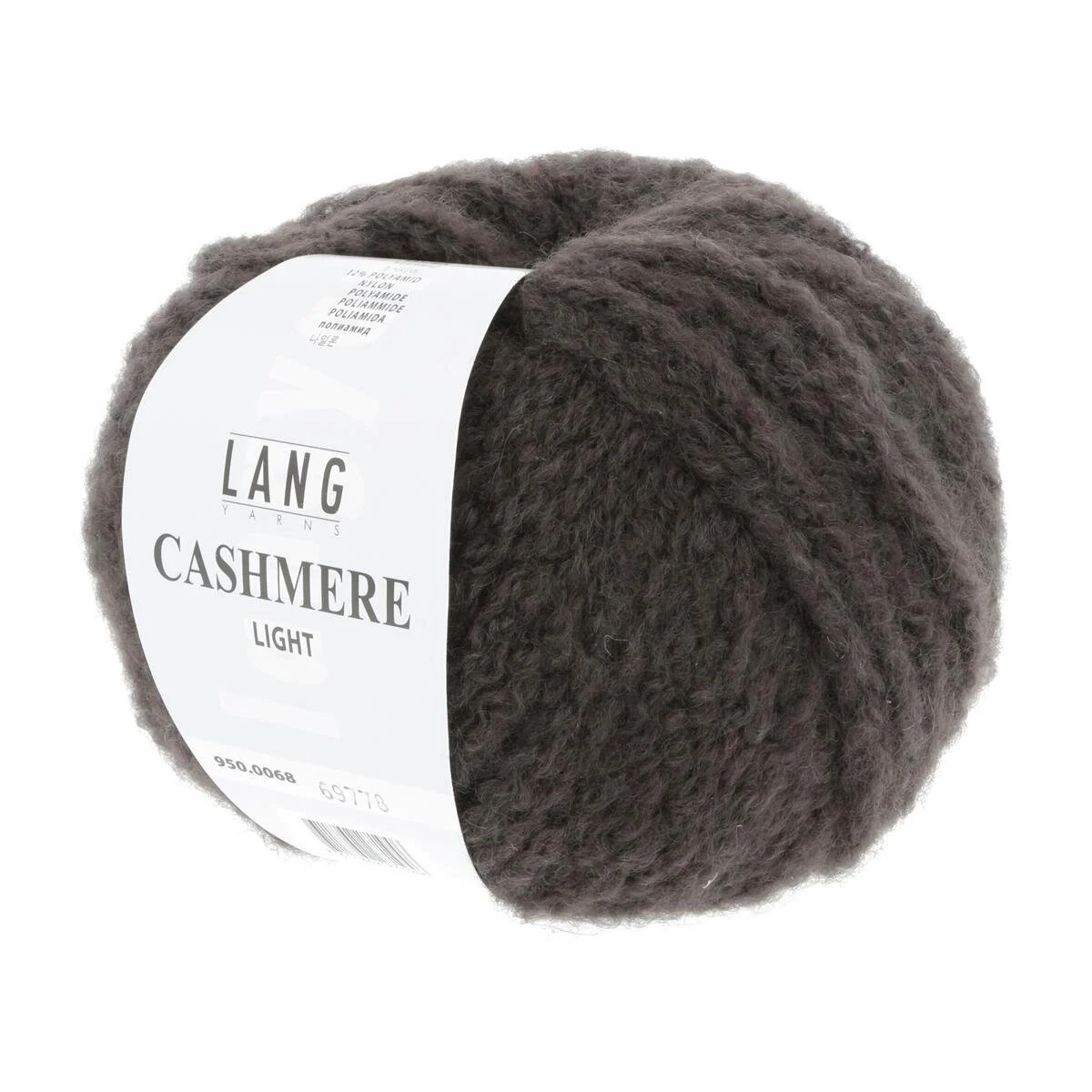 Lang Yarns - Cashmere Light 0068 dunkelbraun