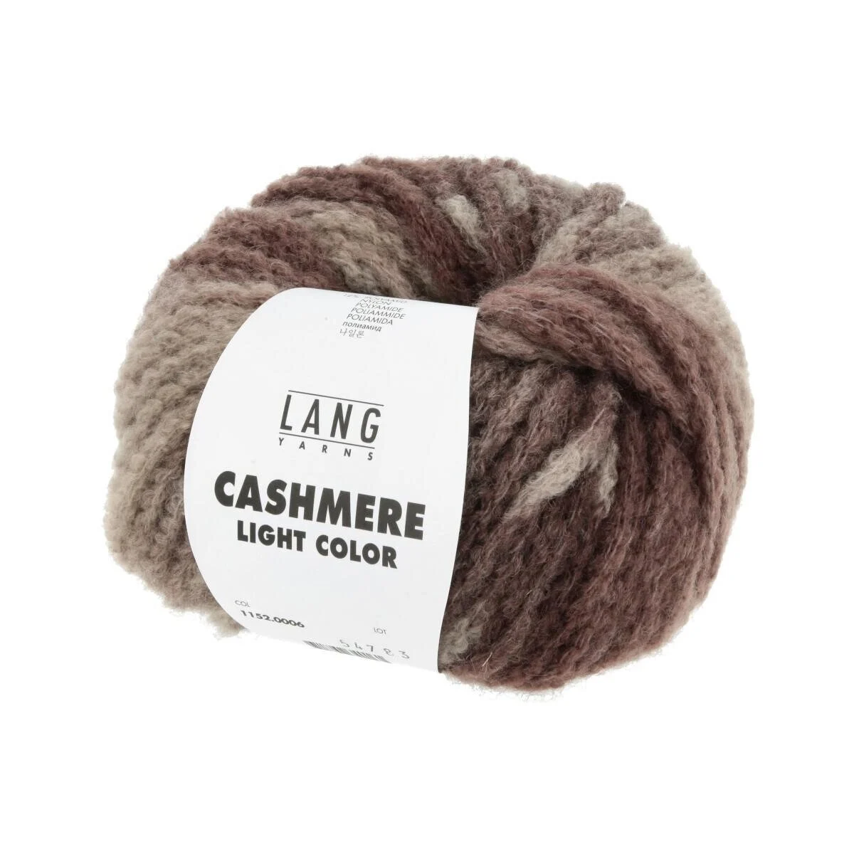 Lang Yarns - Cashmere Light Color 0006 beige braun grau