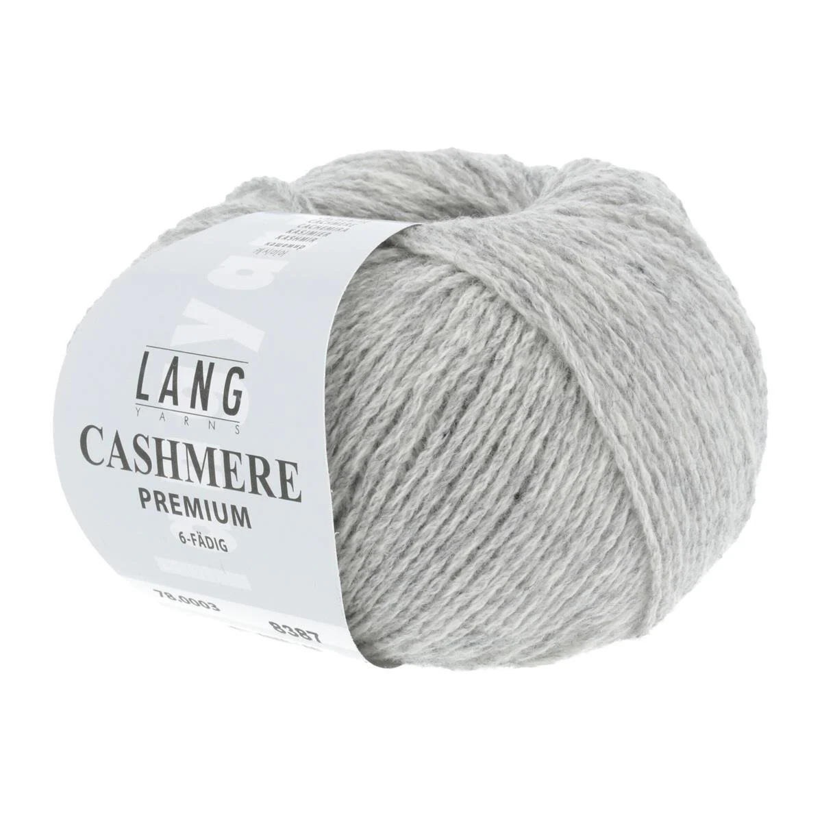 Lang Yarns - Cashmere Premium 0003 silbergrau melange