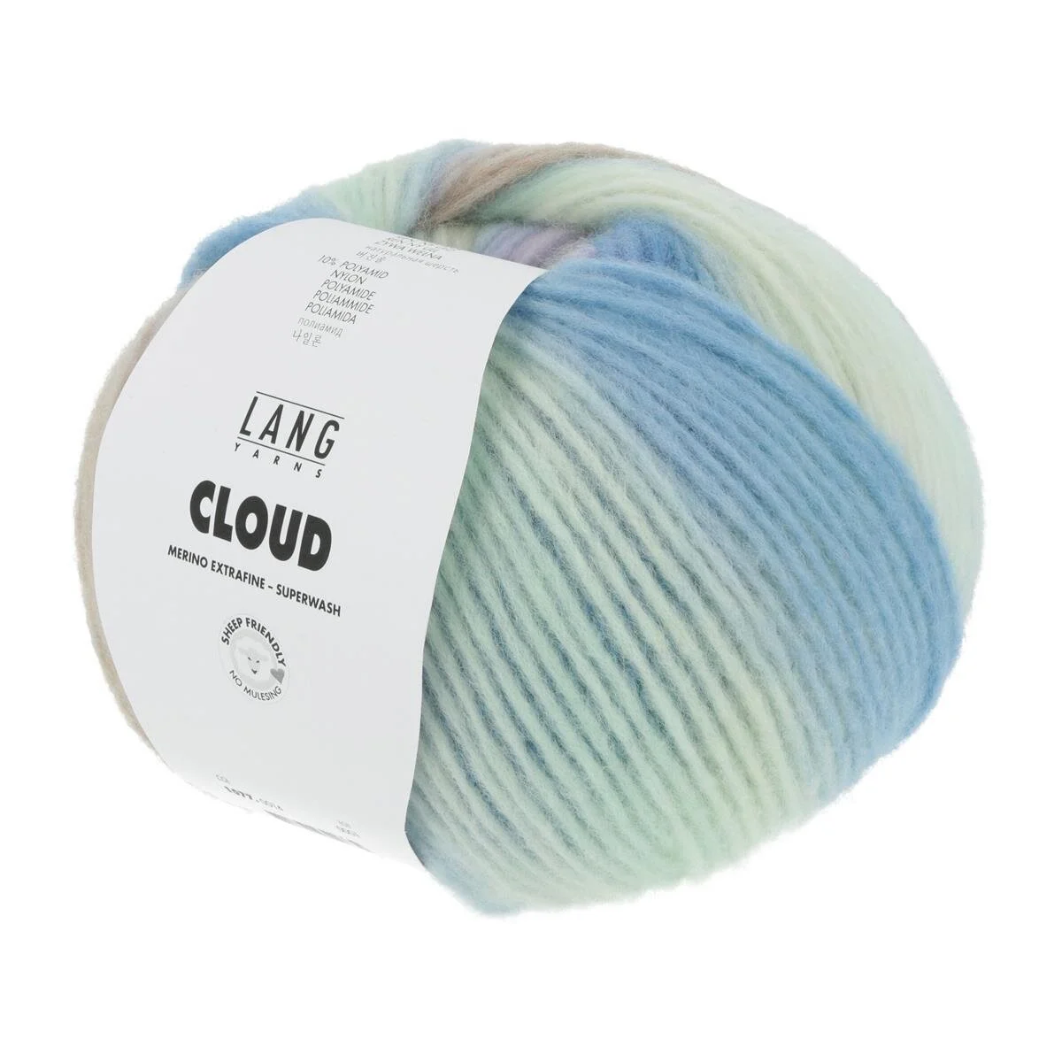 Lang Yarns - Cloud 0014 hellgrün hellblau lila