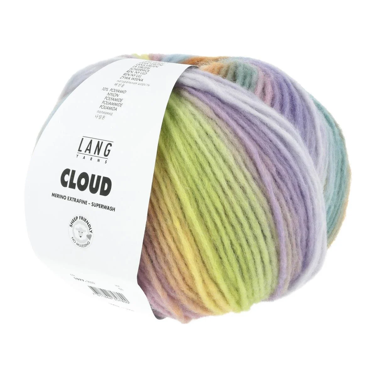 Lang Yarns - Cloud 0022 lila orange gelb grün