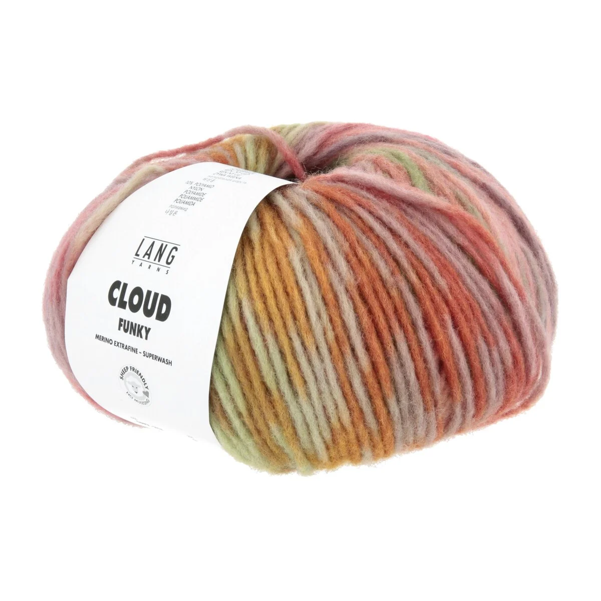 Lang Yarns - Cloud Funky 0024 ziegel aubergine efeu rosa