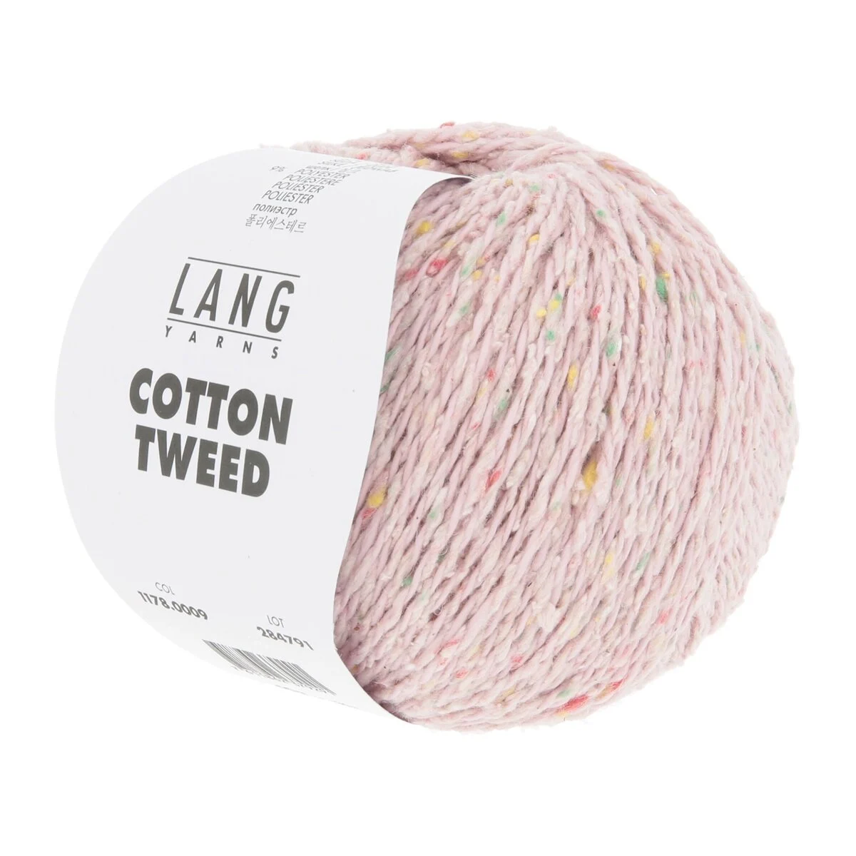 Lang Yarns - Cotton Tweed 0009 rosa